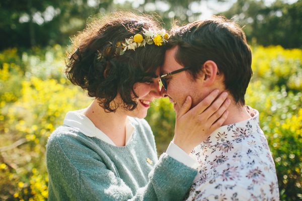 Une séance d'engagement colorée au Cap Ferret