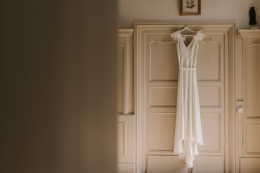 robe de mariée Maison NCV détail abbaye de la Grâce-Dieu