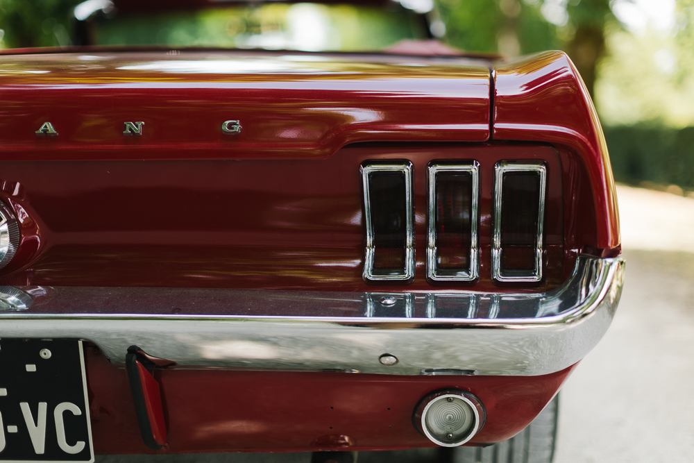 voiture de collection mustang mariage 